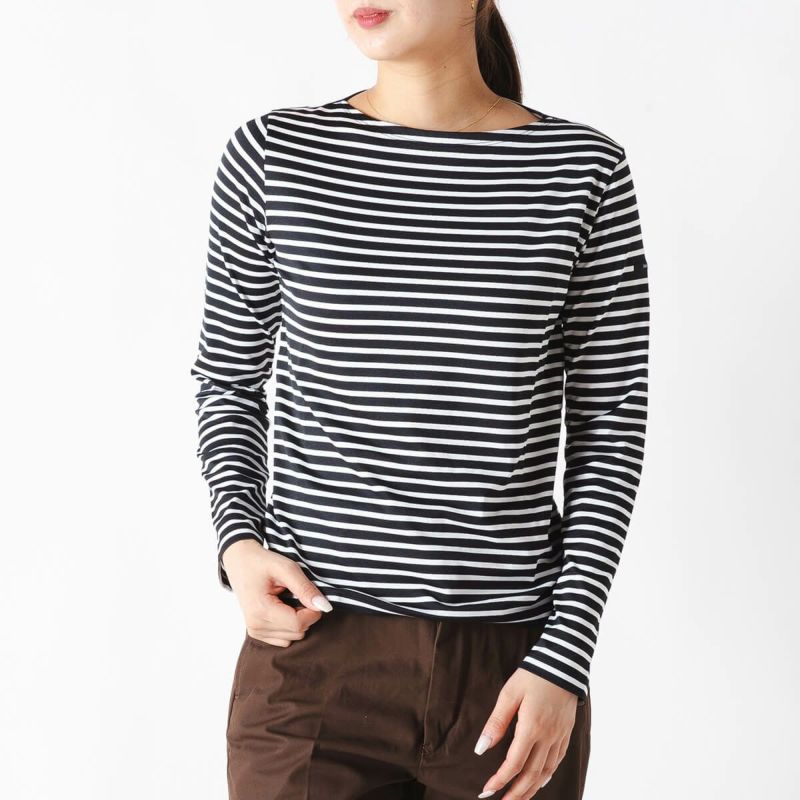 美品　ORCIVAL　長袖　コットンストライプ　Aライン　プルオーバーシャツ 美品 ORCIVAL 長袖 コットンストライプ Aライン プルオーバー