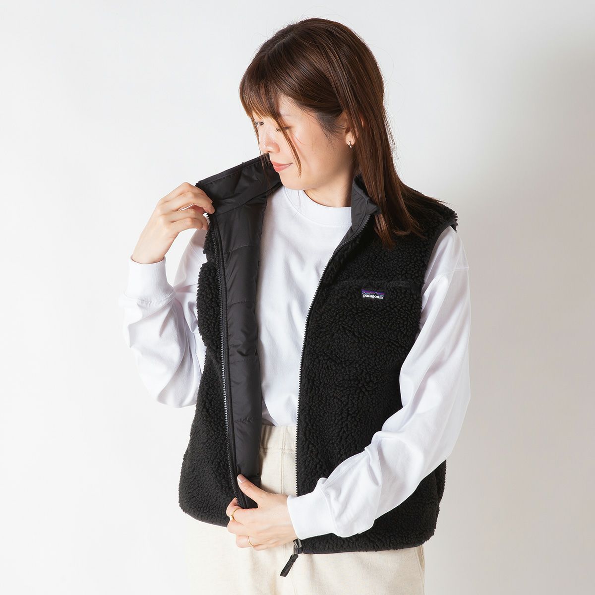 patagonia パタゴニア リバーシブルレディフレディベスト【キッズ
