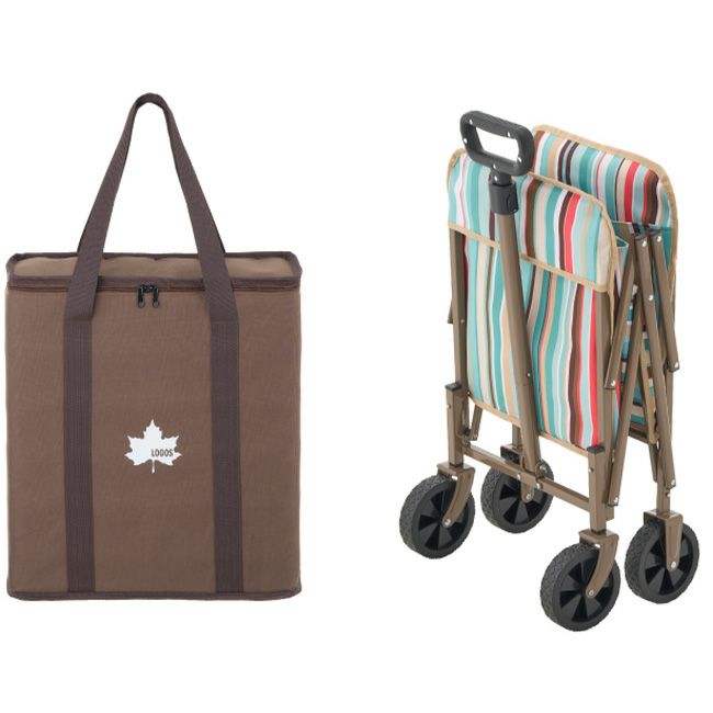 ロゴス ストライプ ミディキャリー（ブルー） 新品・未開封 ロゴス