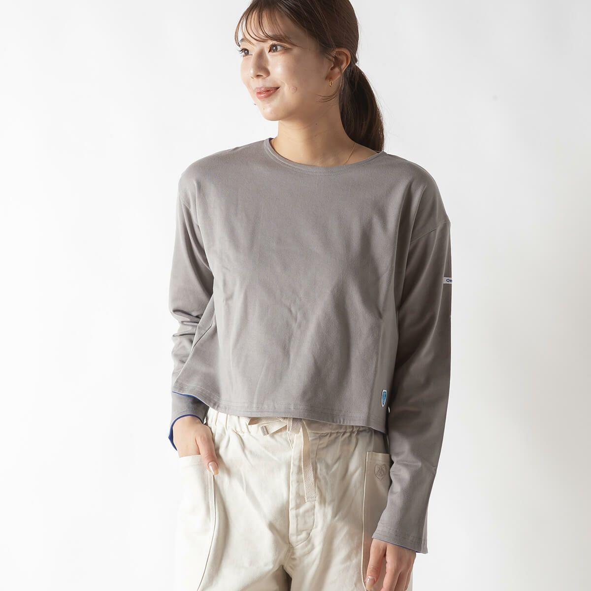 ORCIVAL オーシバル ボートネックL/Sプルオーバー 40/2 クラシック