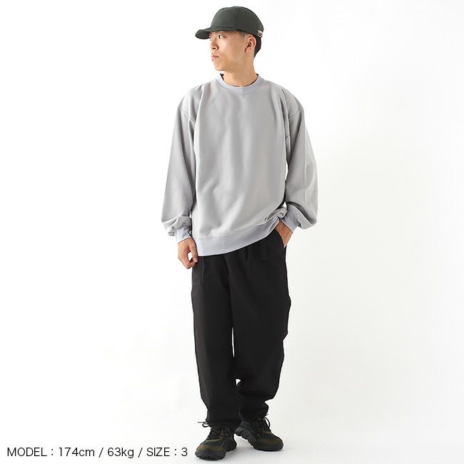 mana ライトグレーS 迷迭香 マンネンロウ ライトウェイトスウェットクルー｜SUNDAY