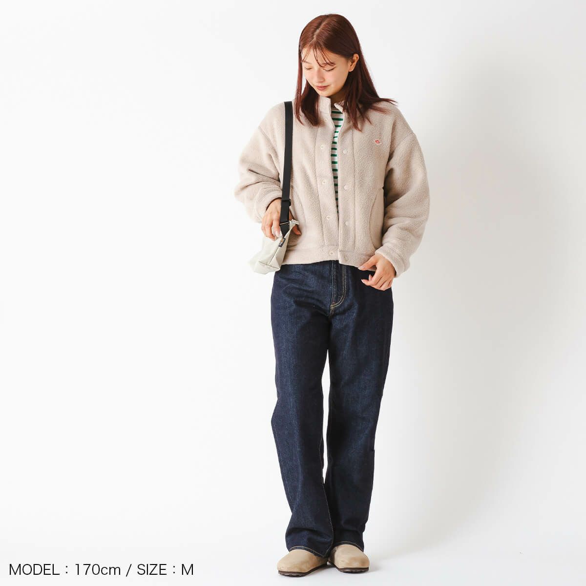 DANTON ダントン スタンドカラージャケット Wフェイスボア【ウィメンズ