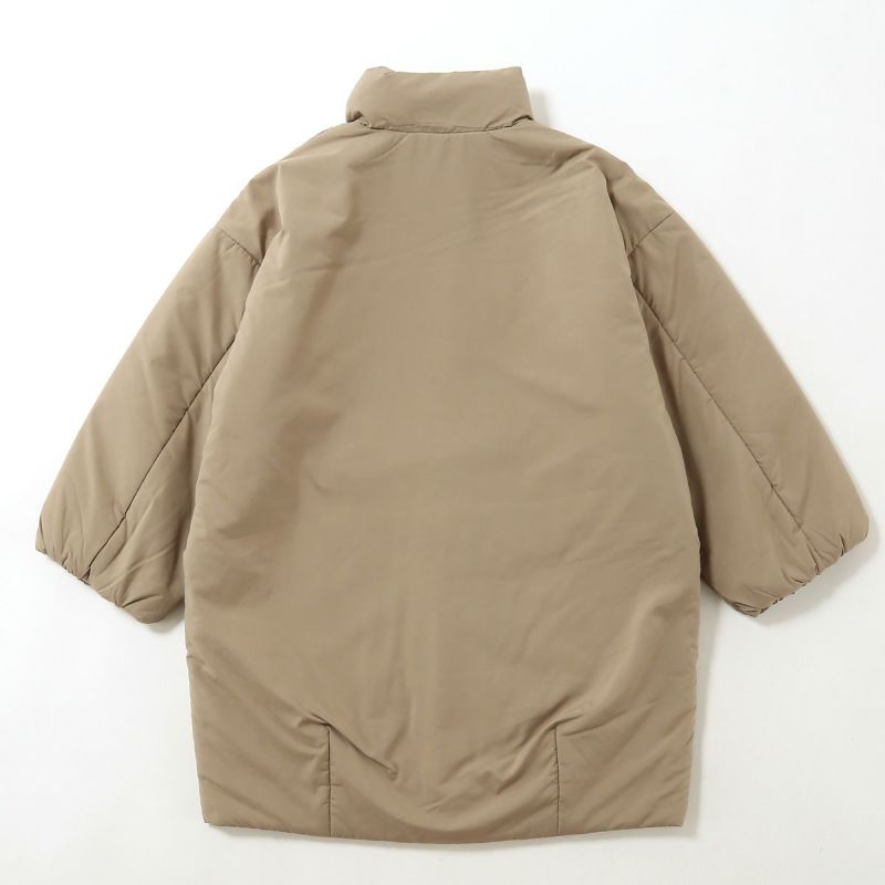 ORCIVAL オーシバル スタンドカラーロングブルゾン ブラッシュドタフタ