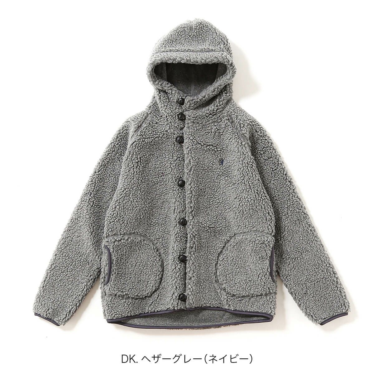 Gymphlex ジムフレックス ボアフーデッドジャケット シープボア ユニ