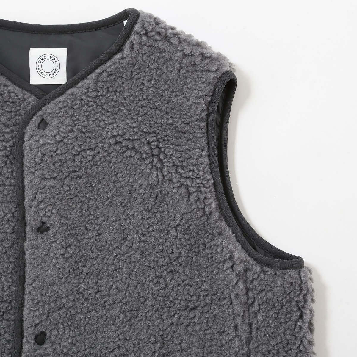 ORCIVAL オーシバル ラウンドネックベスト ボアフリース【ウィメンズ