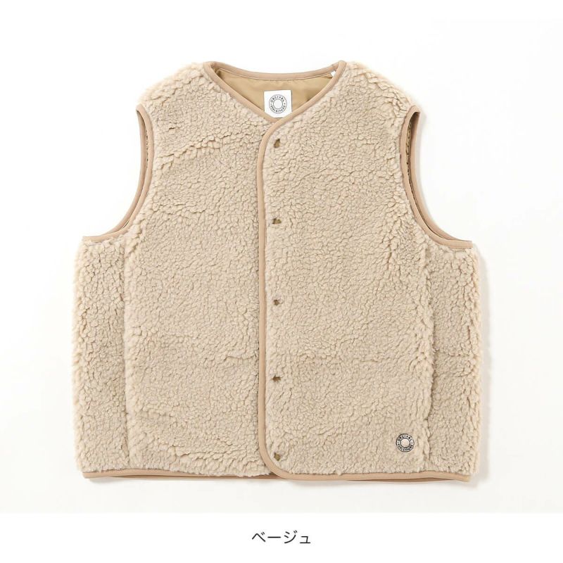 ORCIVAL オーシバル ラウンドネックベスト ボアフリース【ウィメンズ