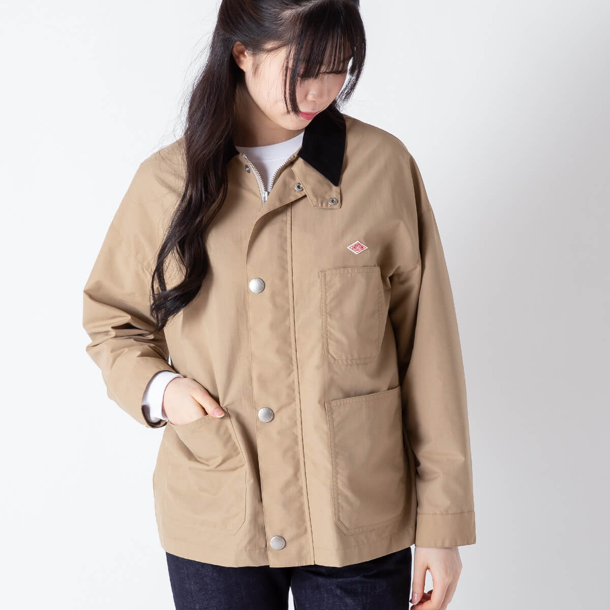 DANTON ダントン カバーオールジャケット ナイロンタフタ【ウィメンズ