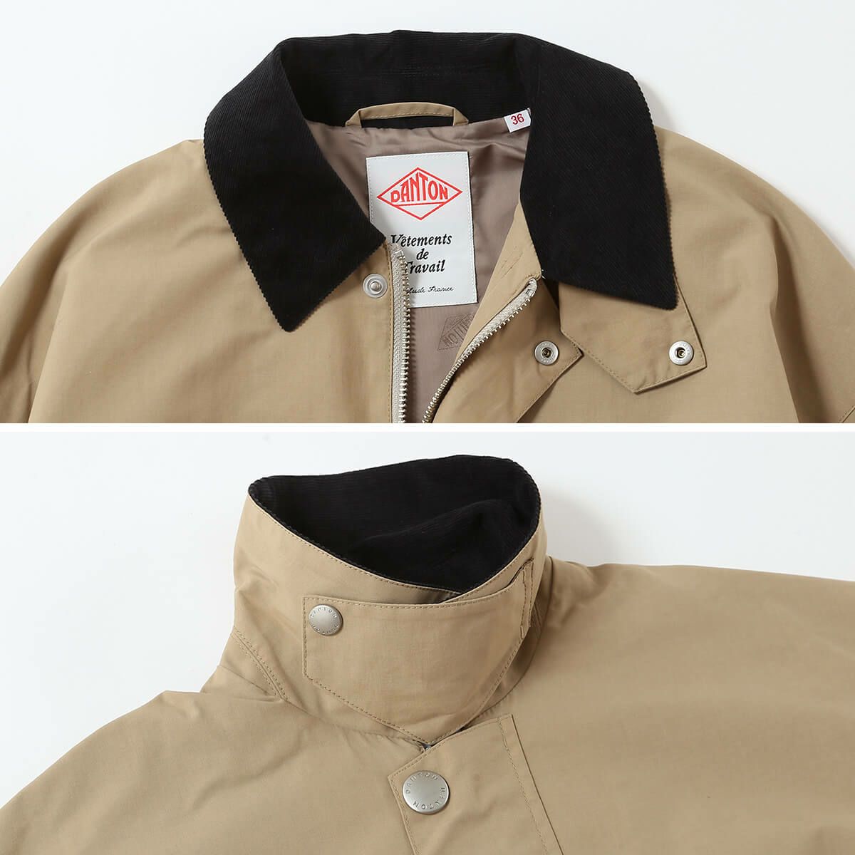 DANTON ダントン カバーオールジャケット ナイロンタフタ【ウィメンズ