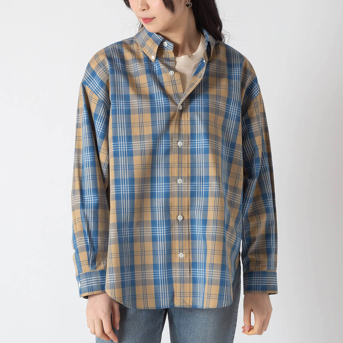 Shinzone シンゾーン　チェック柄 長袖シャツ Shinzone - シンゾーン 長袖シャツ チェックシャツ の通販 by lily's